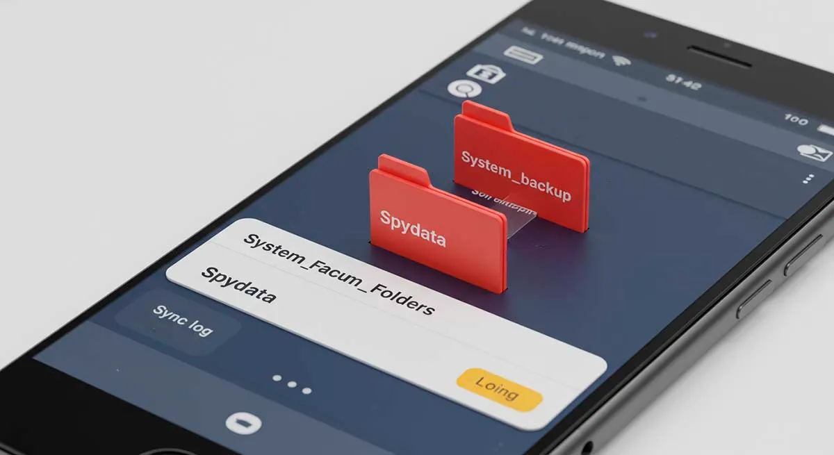 Hidden folders inside smartphone file system