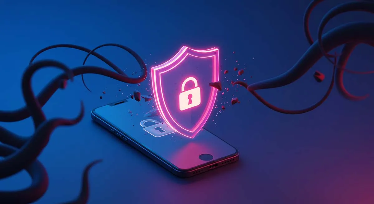 Phone showing signs of surveillance activity